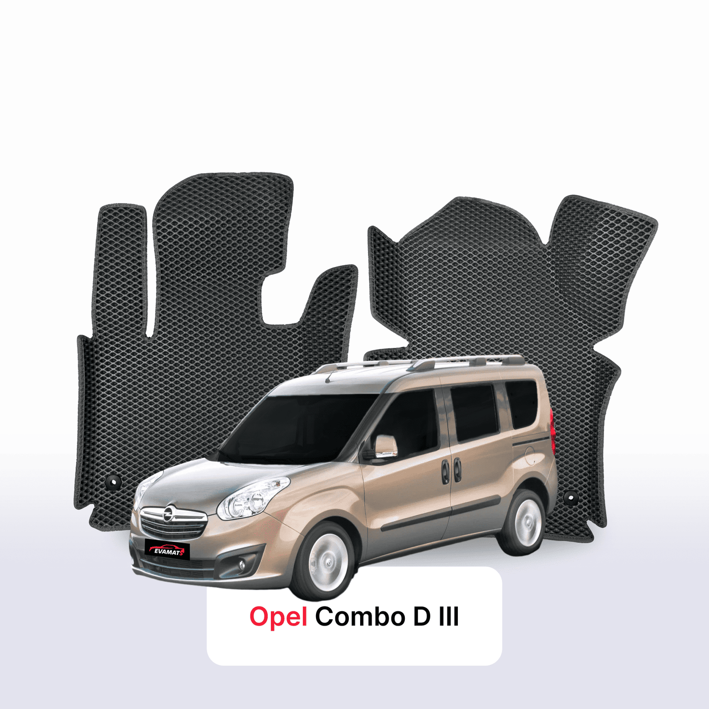 Fußmatten EVAMATS für Opel Combo D 3 Gen 2011-2017 Jahr MINIVAN SWB