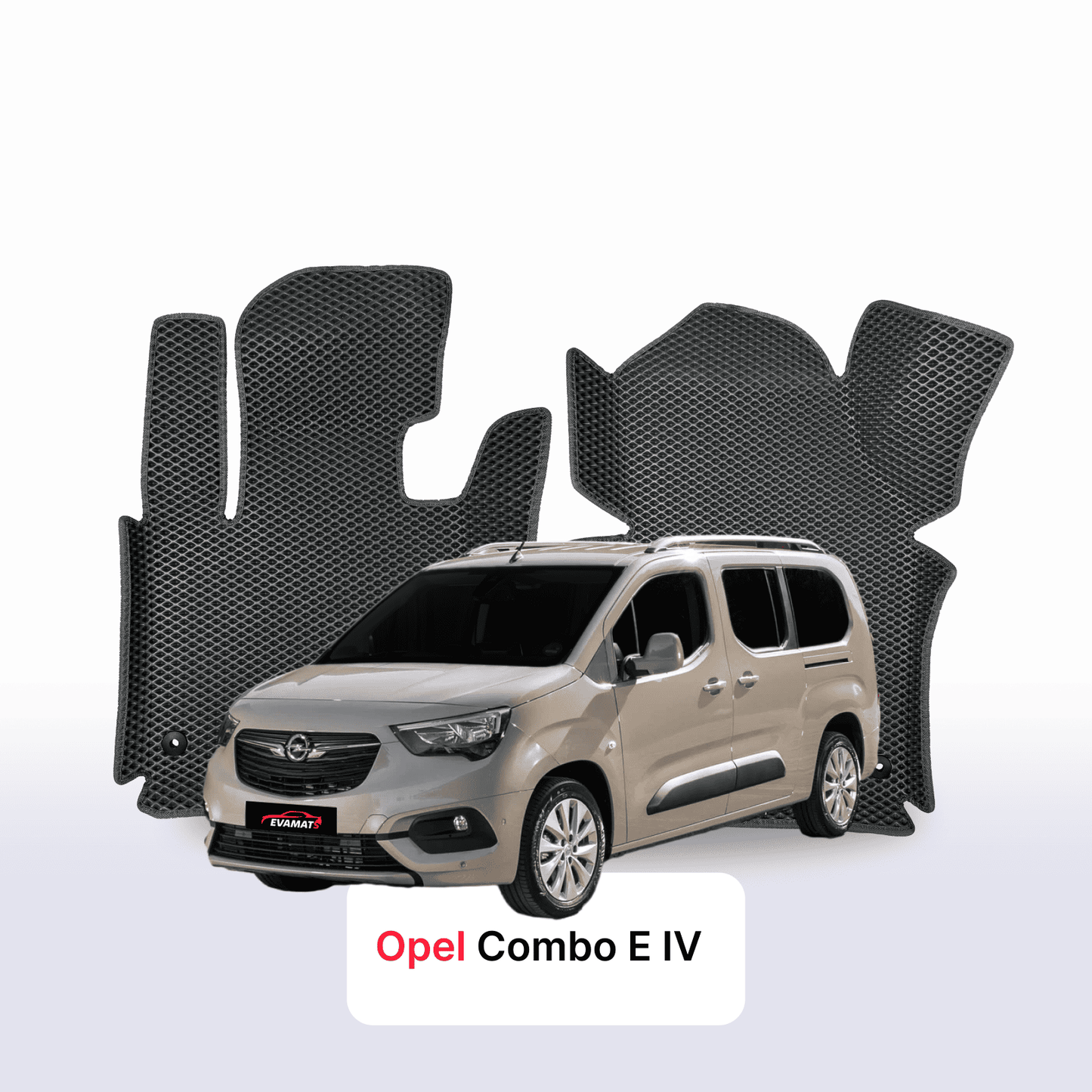 Fußmatten EVAMATS für Opel Combo E 4. Generation 2018-2025 Jahr Minivan XL