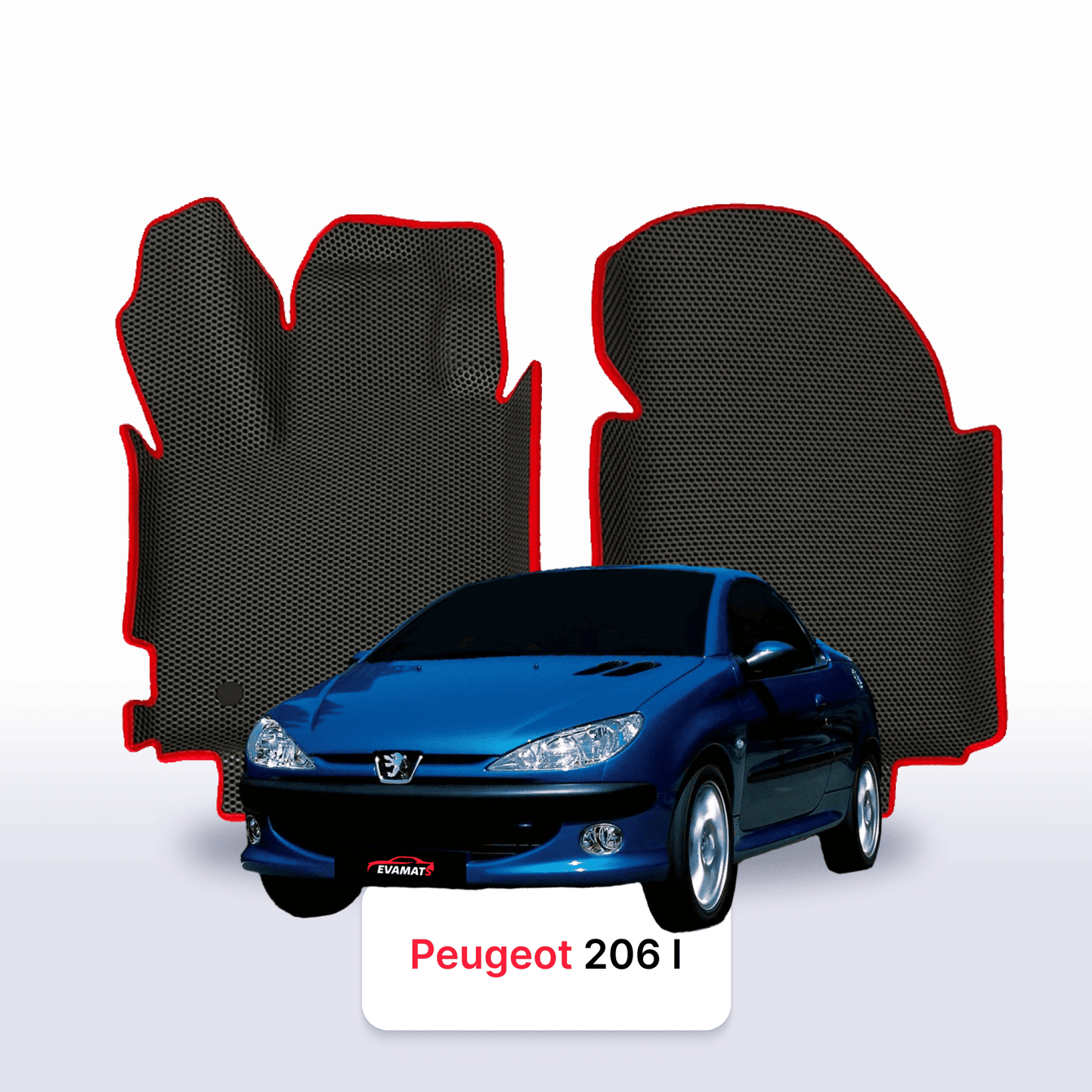 Fußmatten EVAMATS für Peugeot 206(MT) 1. Generation 1998-2012 Jahr CABRIO