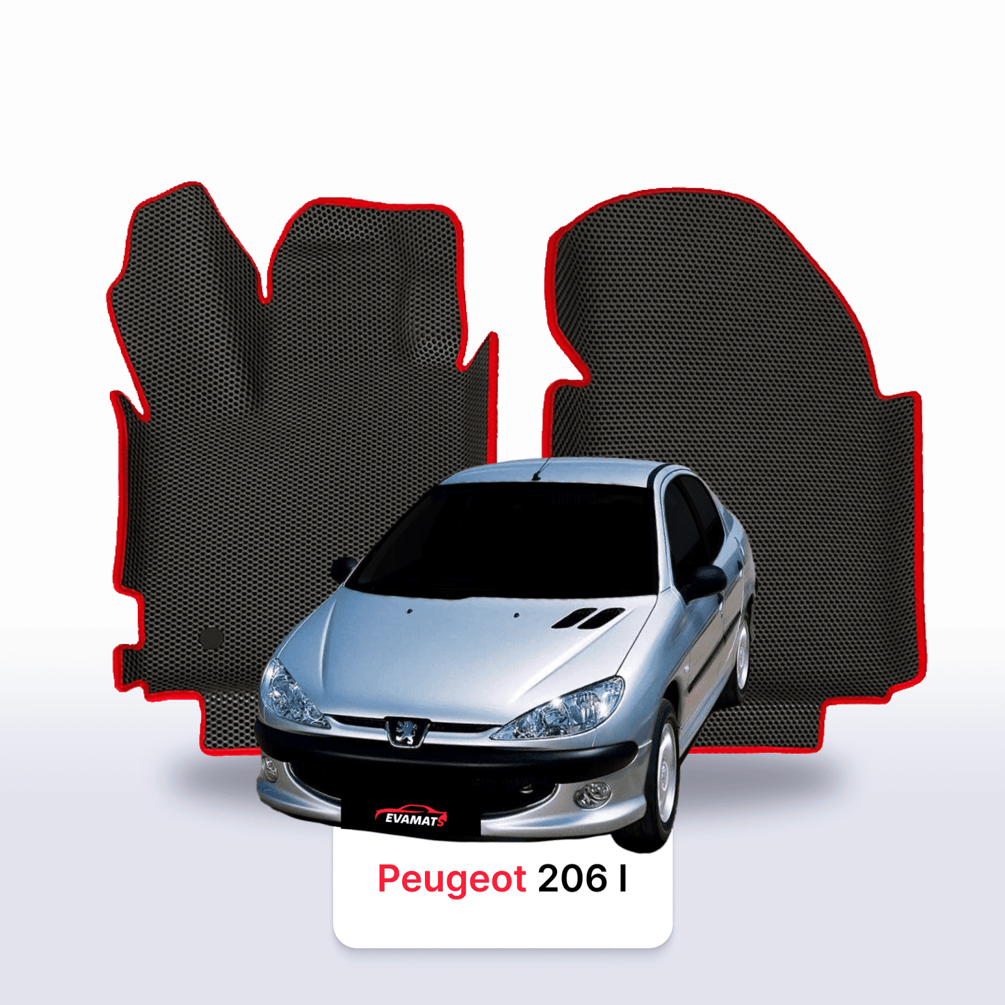 Fußmatten EVAMATS für Peugeot 206(MT) 1. Generation 1998–2012, Limousine
