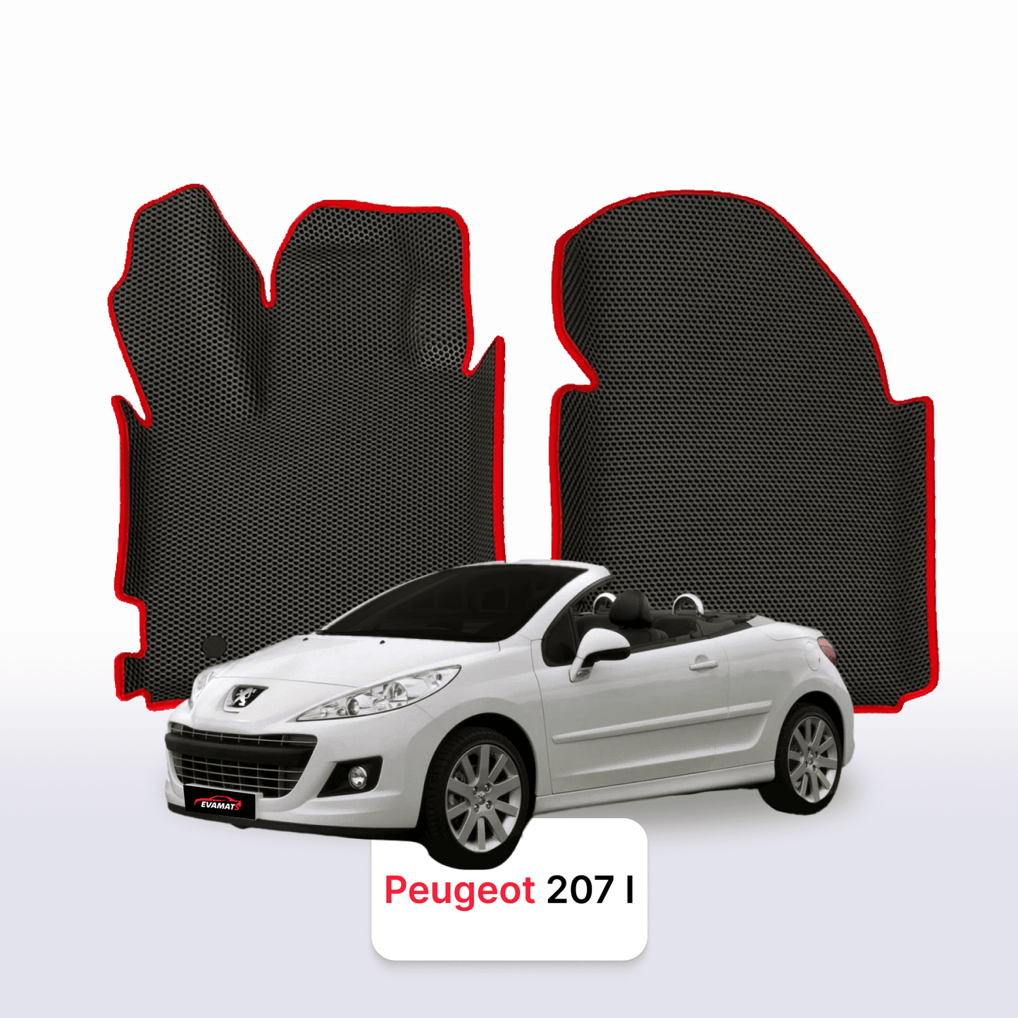 Fußmatten EVAMATS für Peugeot 207(MT) 1. Generation 2006-2015 Jahr CABRIO