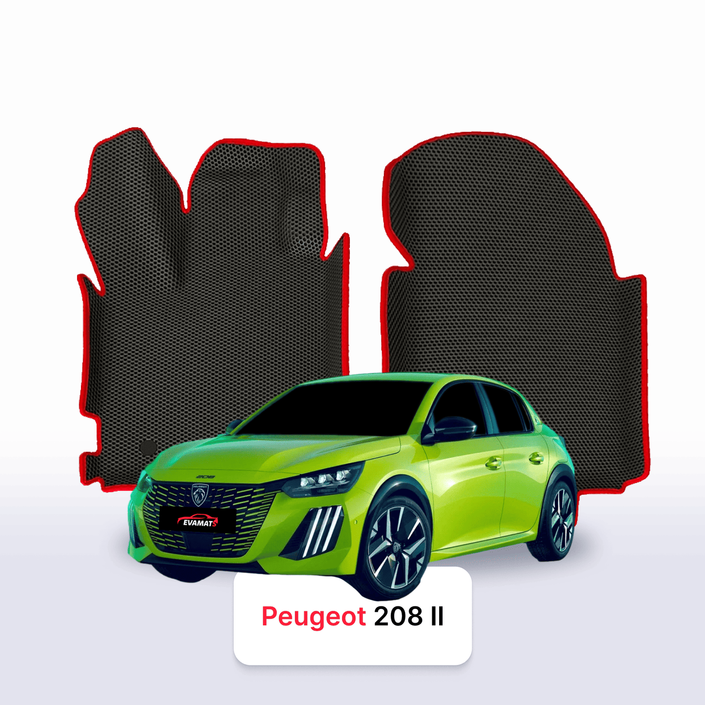Fußmatten EVAMATS für Peugeot 208(AT) 2. Generation 2019-2025 Jahr FLIEßHECK 5-Türer