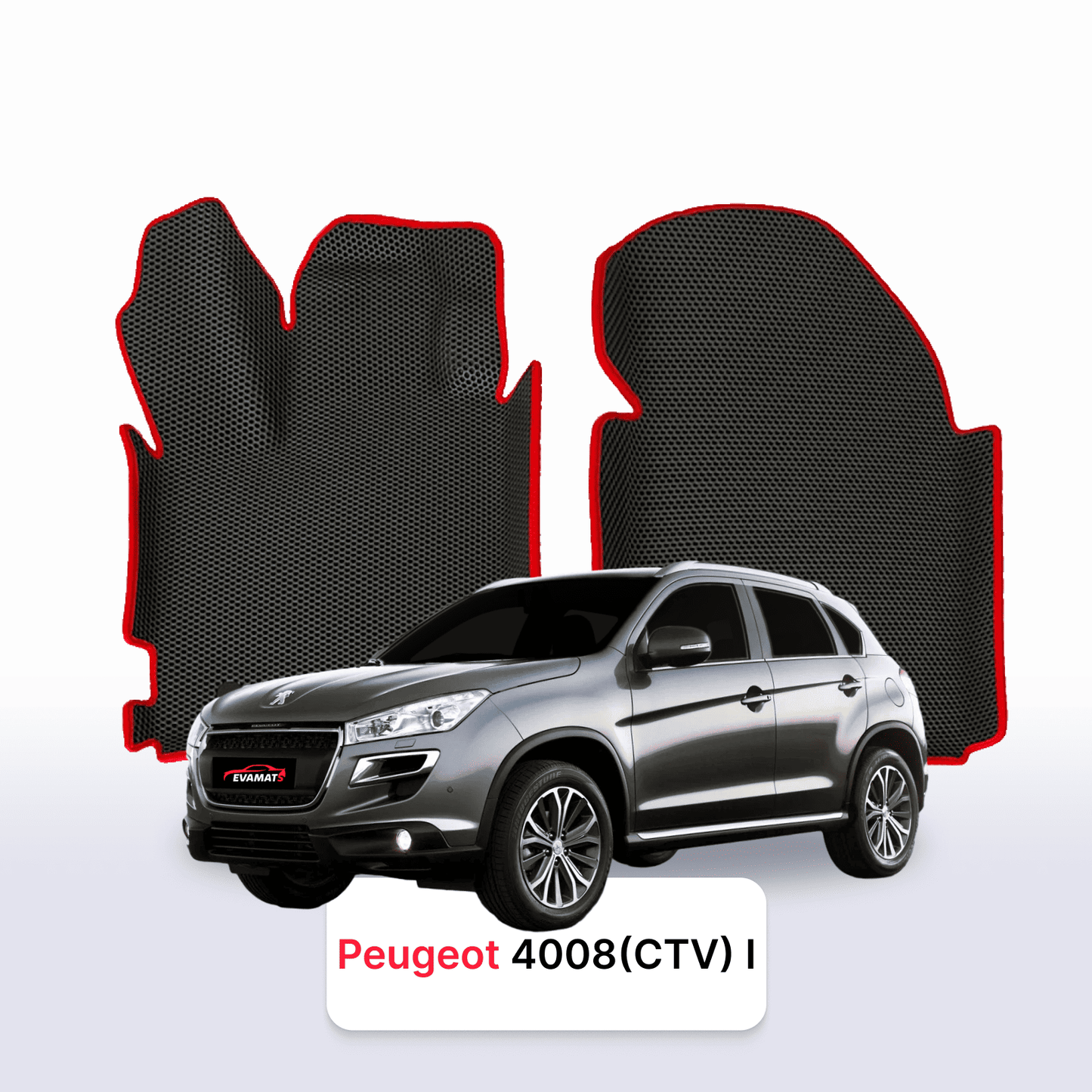 Fußmatten EVAMATS für Peugeot 4008 (CTV) 1. Generation 2012–2017, SUV