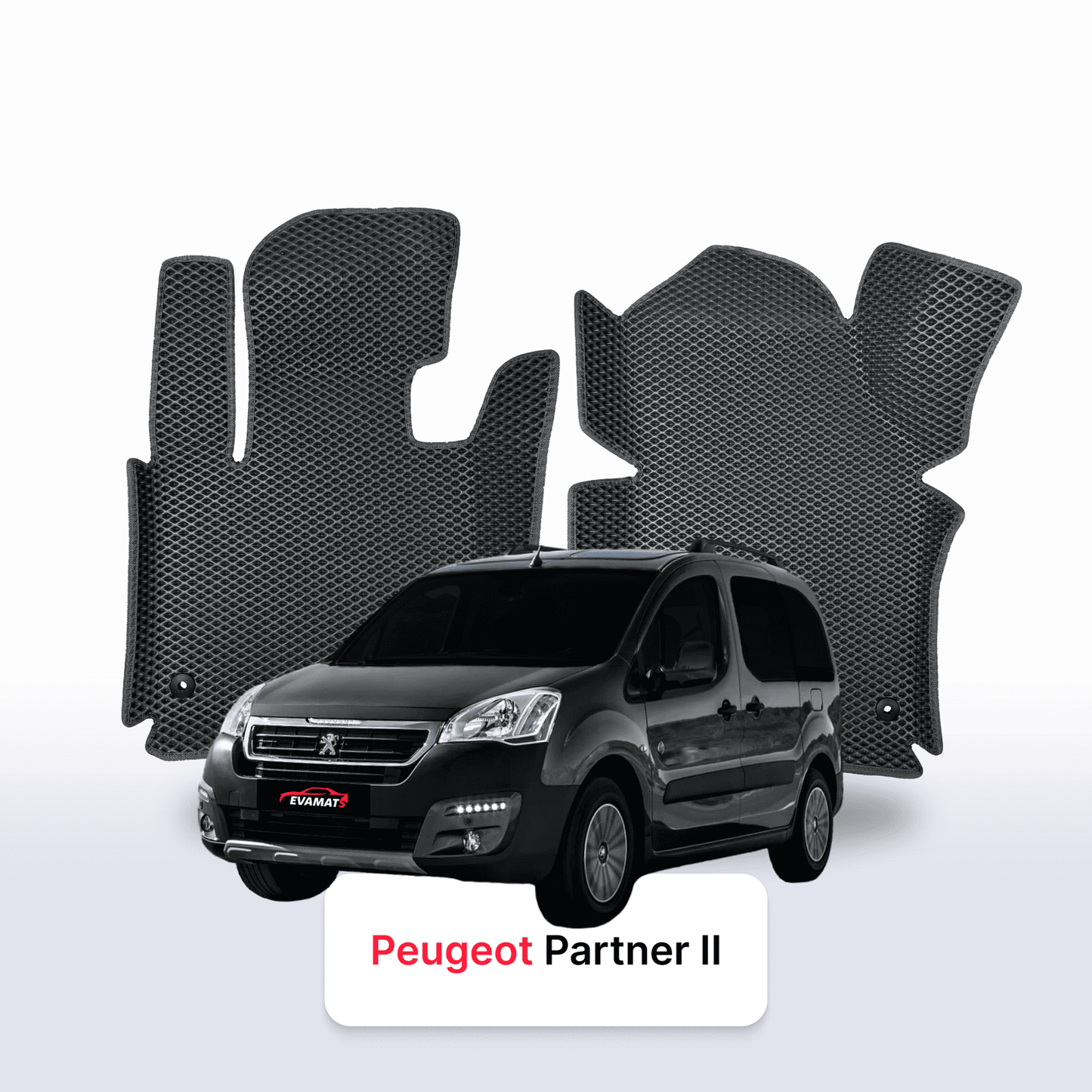 Fußmatten EVAMATS für Peugeot Partner(MT) 2 Gen 2008-2025 Jahr MINIVAN