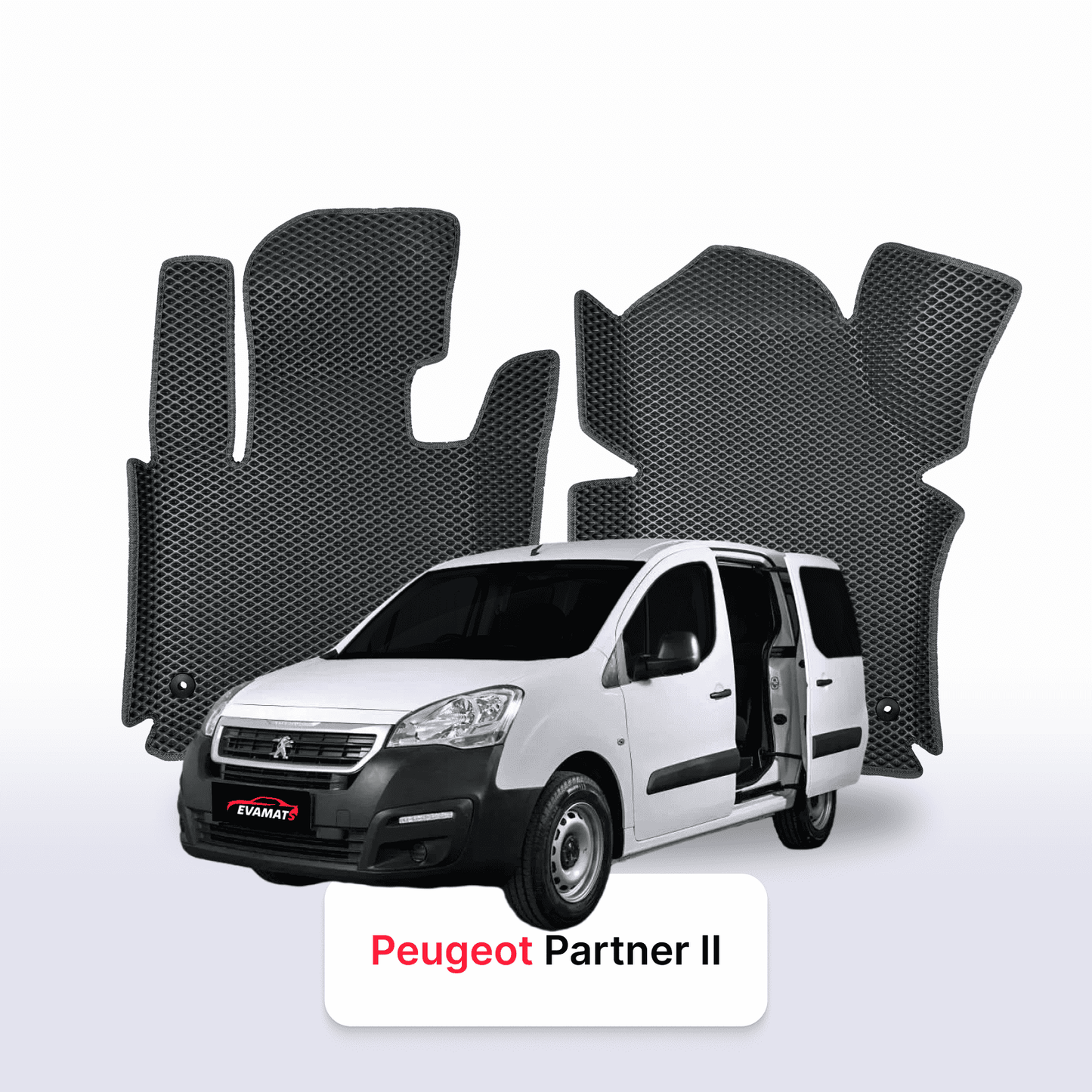 Fußmatten EVAMATS für Peugeot Partner(MT) 2 Gen 2015-2025 Jahr MINIVAN TOUR