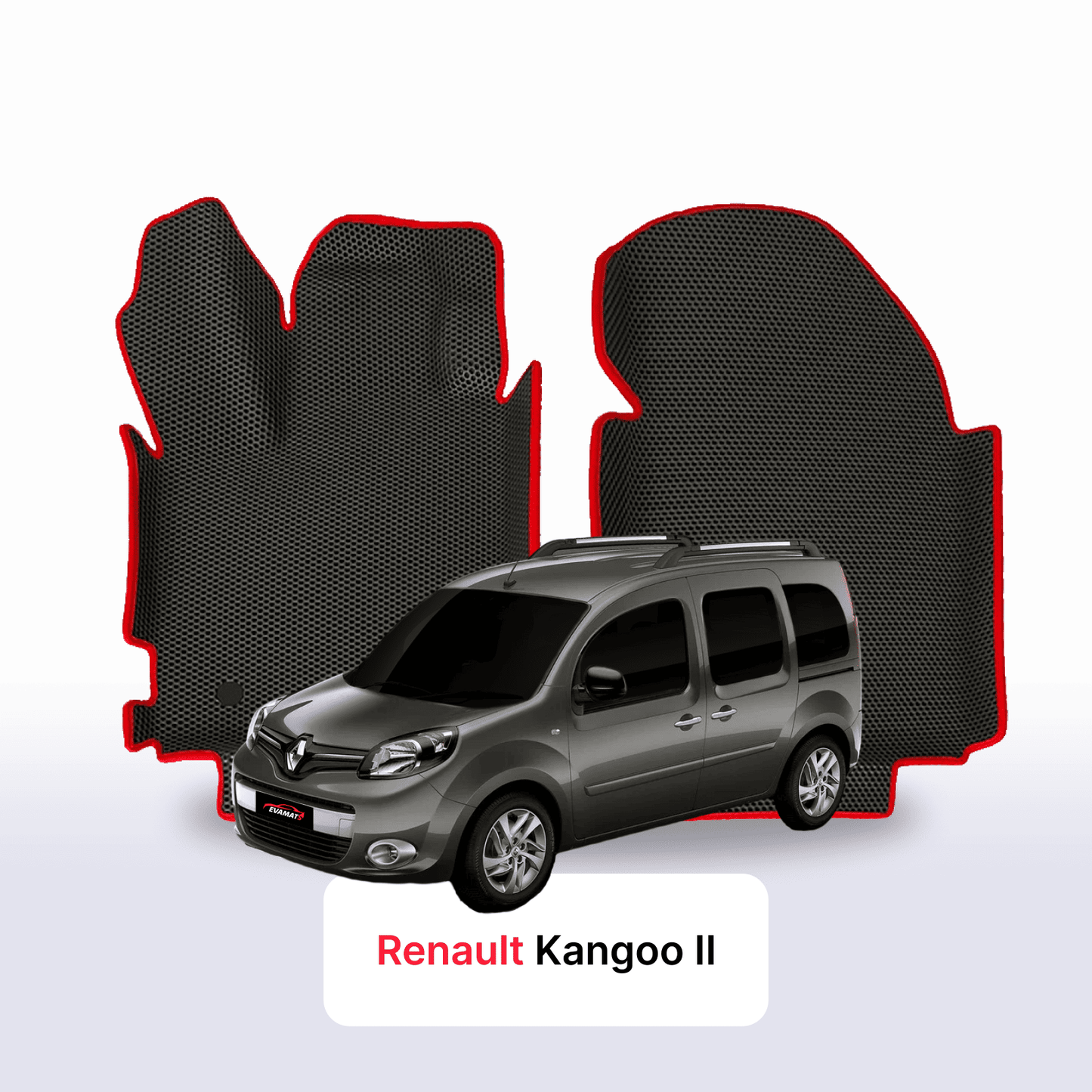 Fußmatten EVAMATS für Renault Kangoo 2 Gen 2008-2021 Jahr MINIVAN