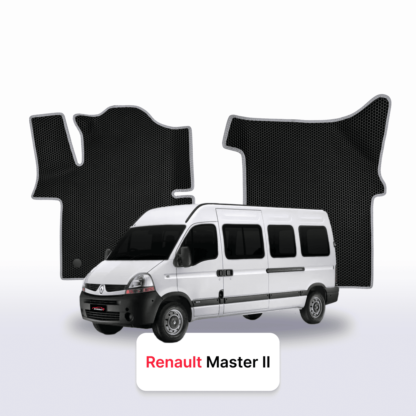 Fußmatten EVAMATS für Renault Master 2 Gen 1997-2010 Jahr MINIVAN