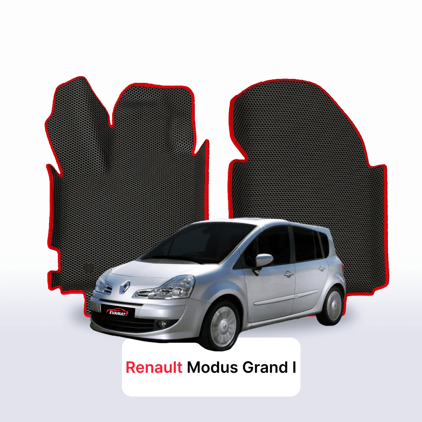 Fußmatten EVAMATS für Renault Modus Grand 1 Gen 2004-2012 Jahr MINIVAN Grand