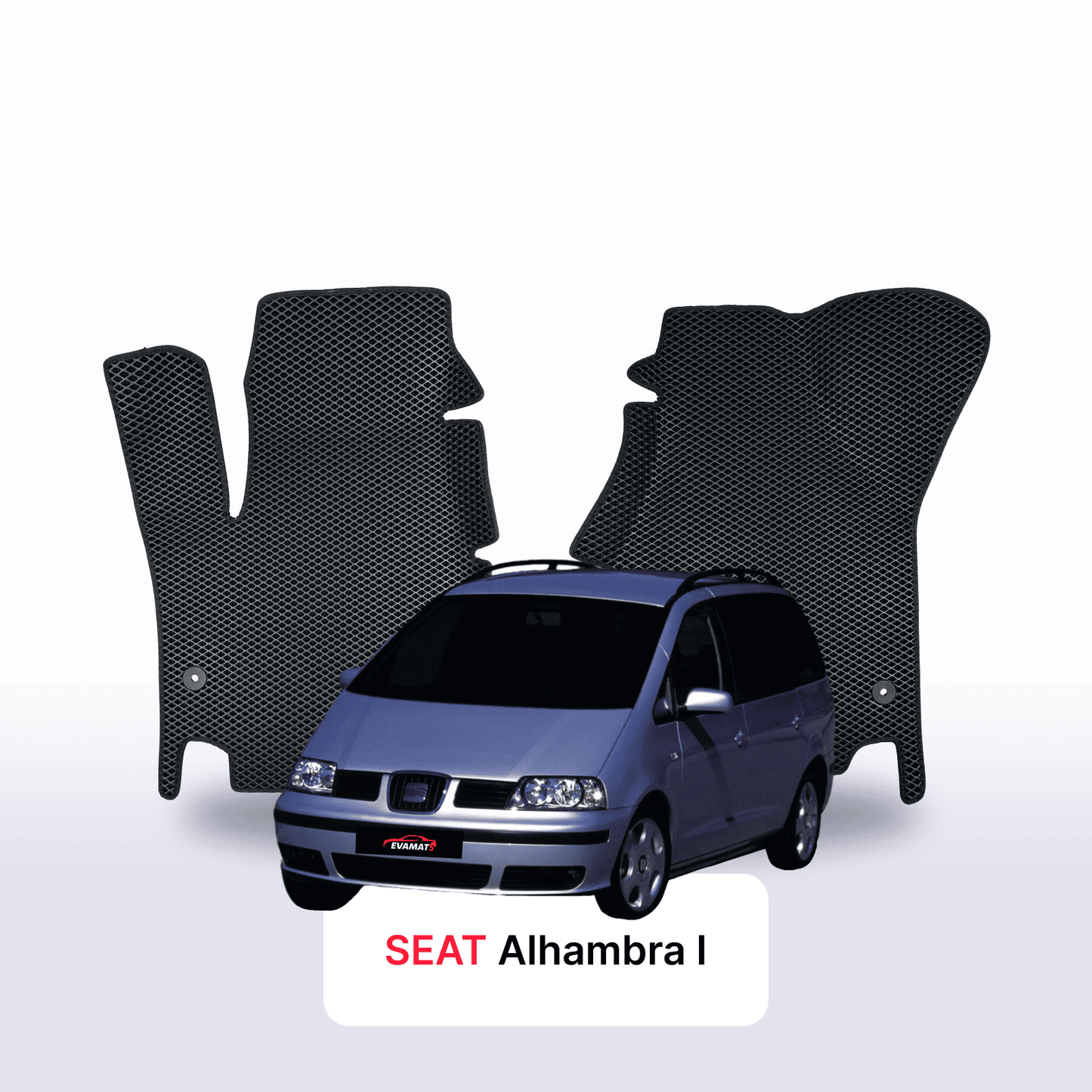Fußmatten EVAMATS für SEAT Alhambra 1 Gen 1996-2010 Jahr MINIVAN