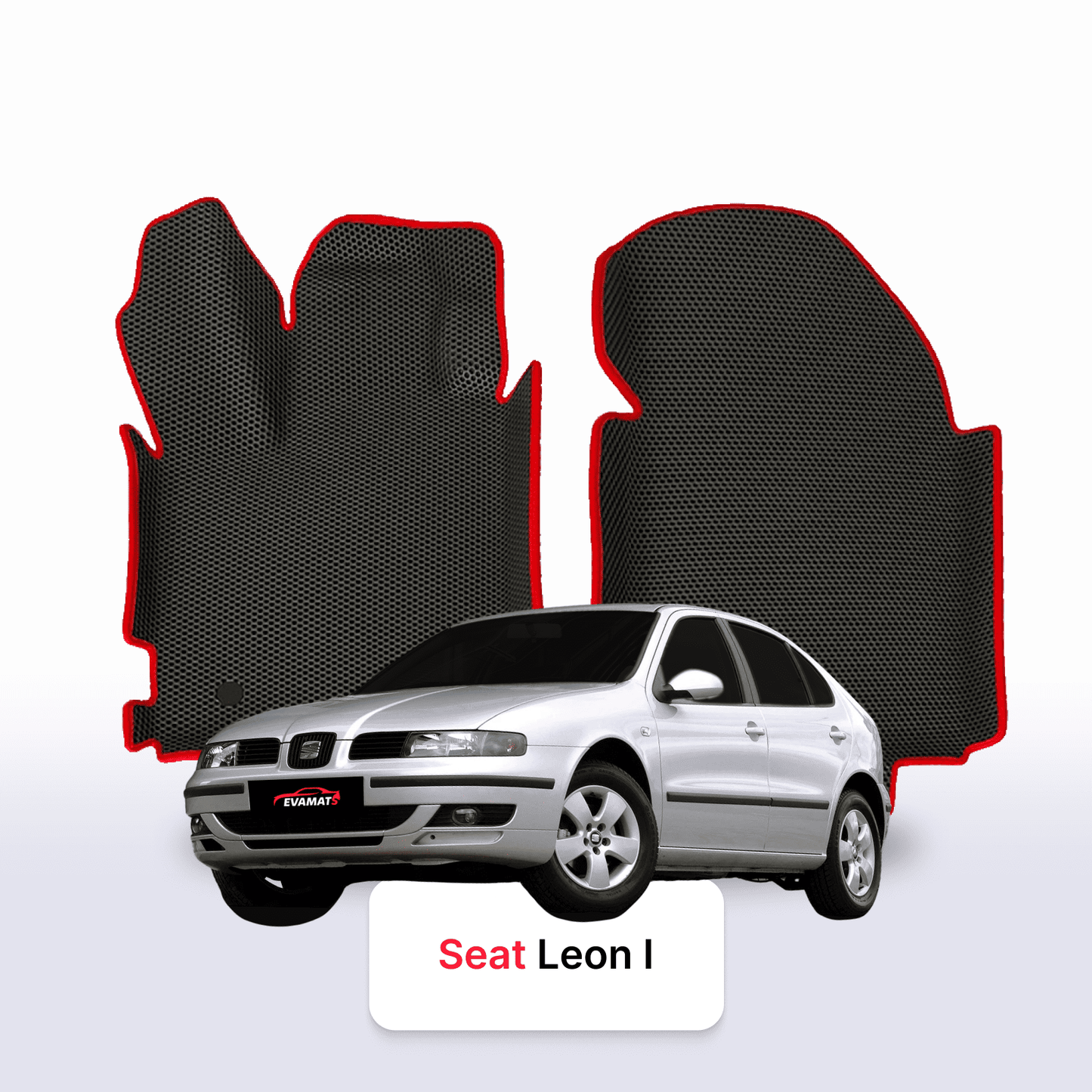 Fußmatten EVAMATS für SEAT Leon 1 Gen 1999-2006 Jahr FLIEßHECK 5-Türer