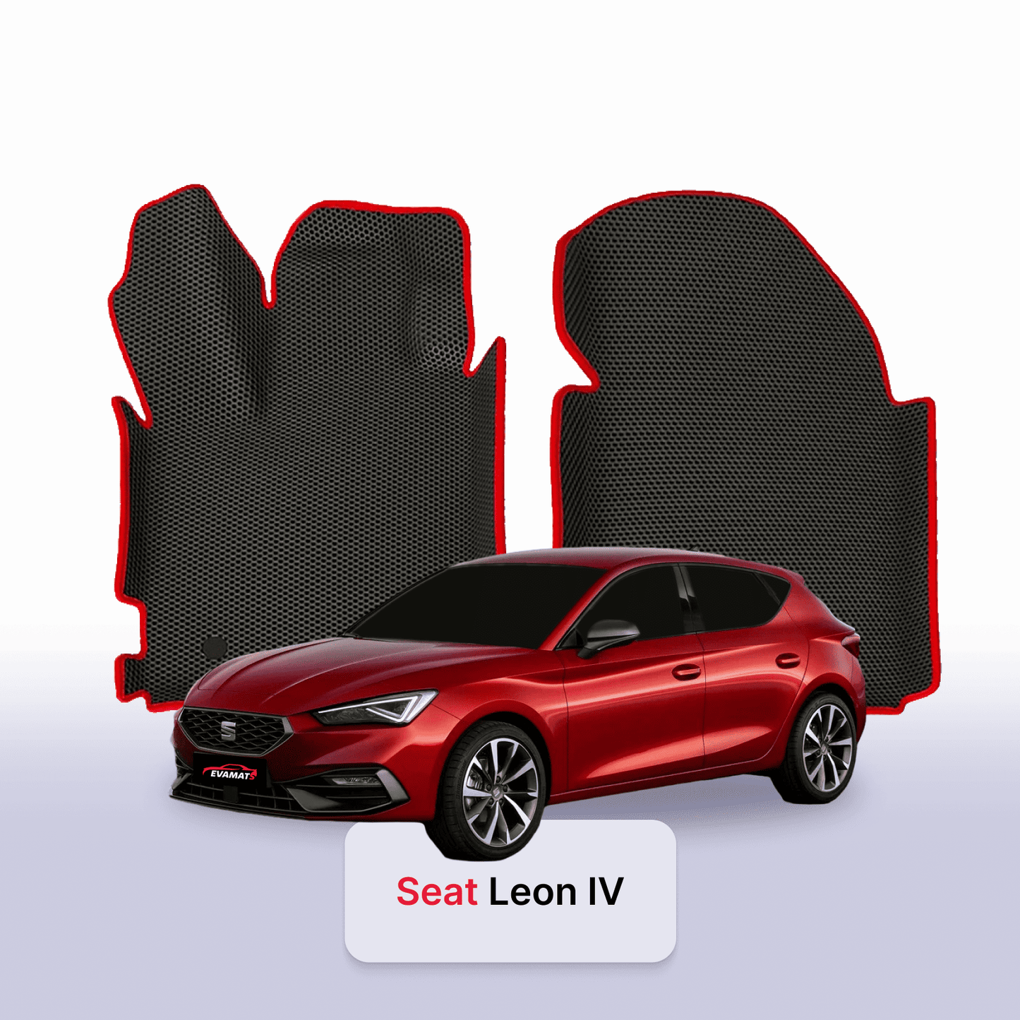 Fußmatten EVAMATS für SEAT Leon 4 Gen 2020-2025 Jahr FLIEßHECK 5-Türer