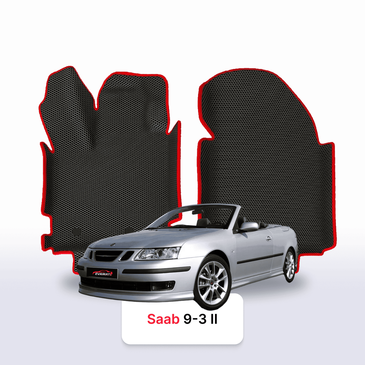 Fußmatten EVAMATS für Saab 9-3 2 Gen 2002-2014 Jahr CABRIO