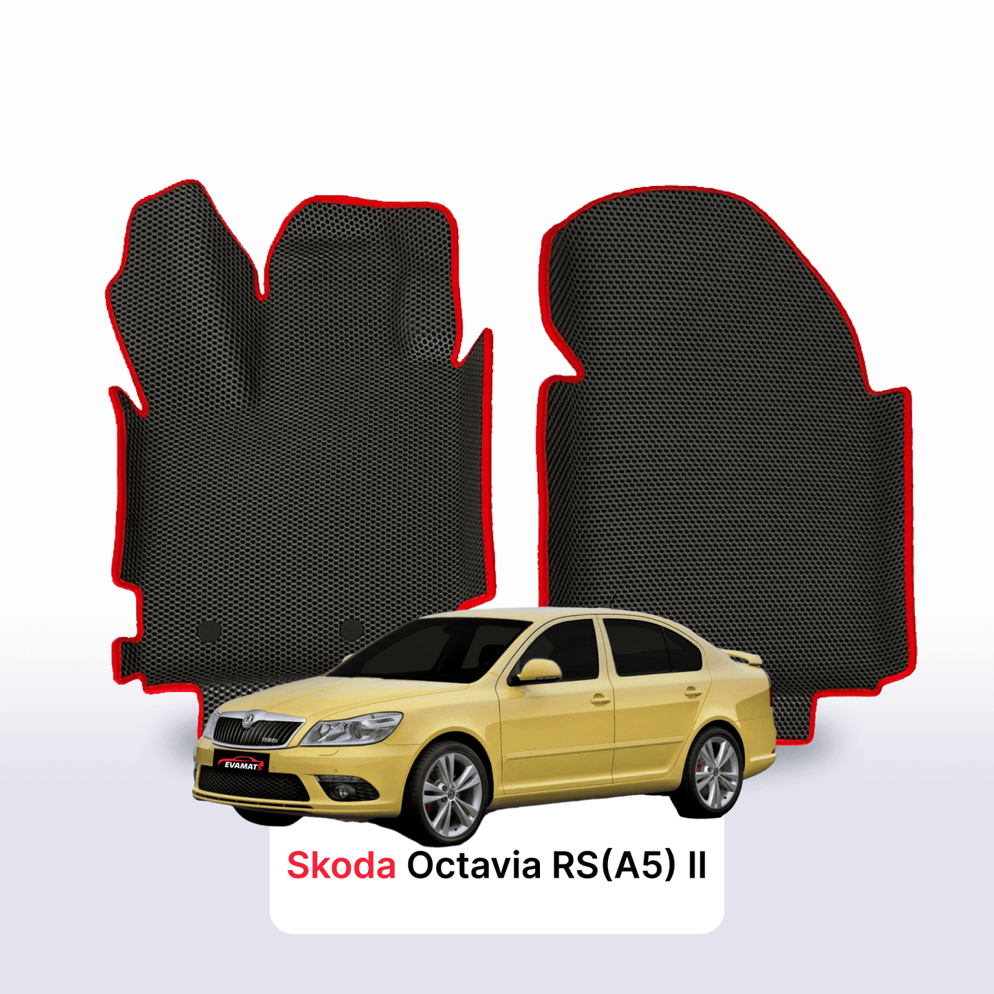 EVAMATS Automatten für Skoda Octavia RS(A5) 2. Generation 2005-2013 Jahr LIFTBACK