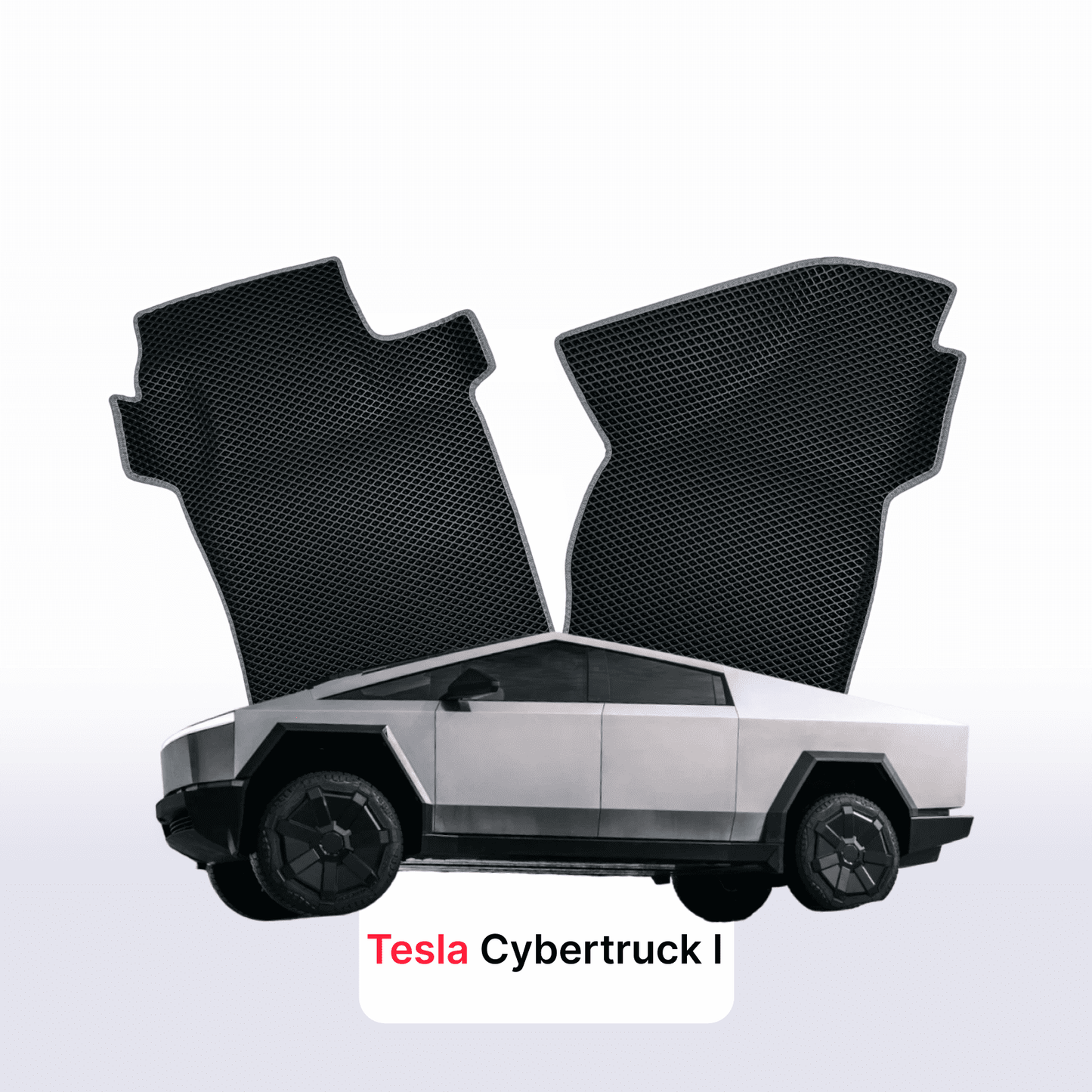 Fußmatten EVAMATS für Tesla Cybertruck 1 Gen 2023-2024 Jahr PICK-UP Doppelkabine