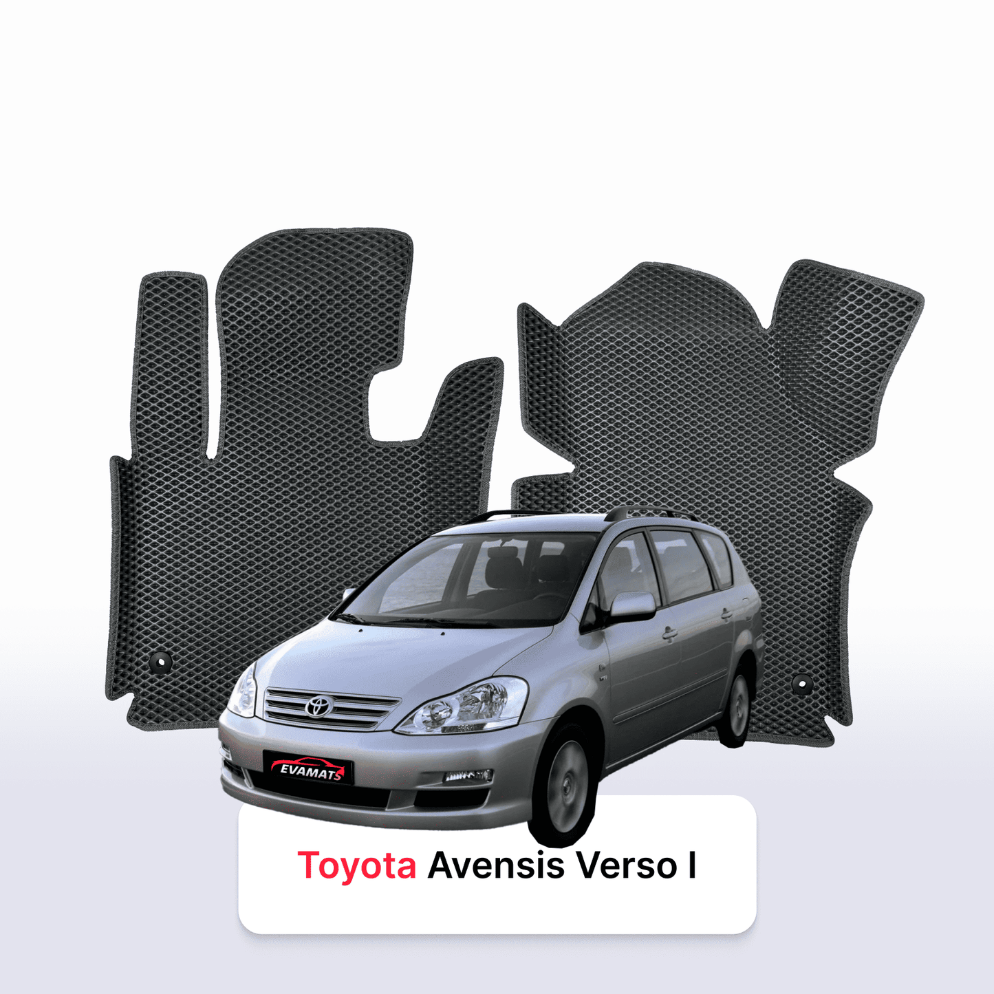 Fußmatten EVAMATS für Toyota Avensis Verso 2001-2009 Jahr MINIVAN
