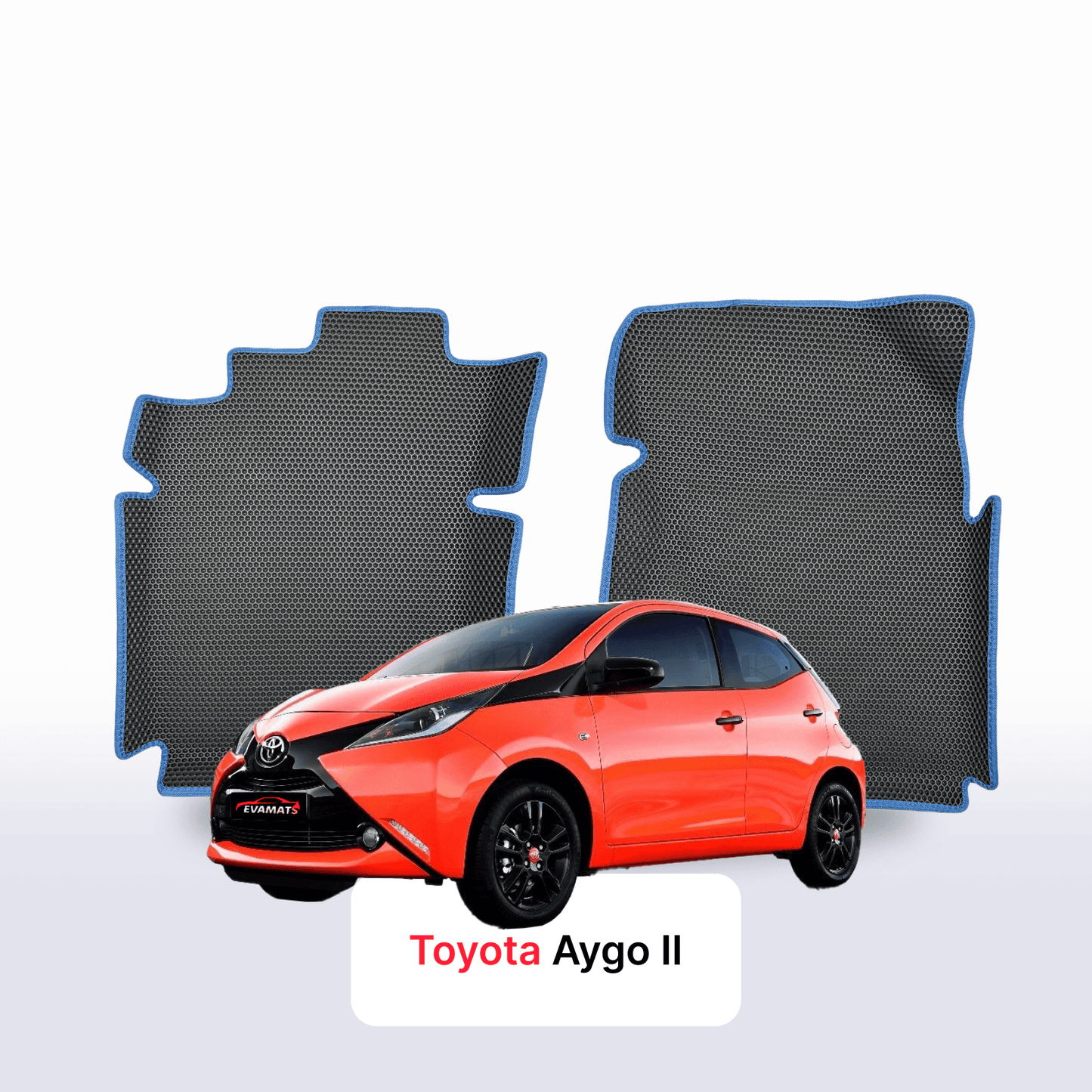 Fußmatten EVAMATS für Toyota Aygo 2 Gen 2014-2023 Jahr FLIEßHECK 5-Türer