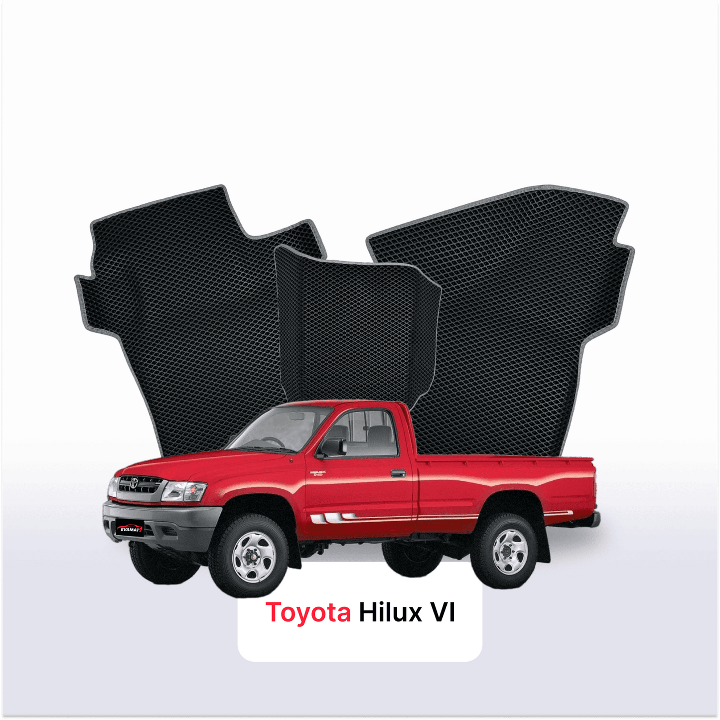 Fußmatten EVAMATS für Toyota Hilux 6. Generation 1997-2005 Baujahr PICK-UP Einzelkabine