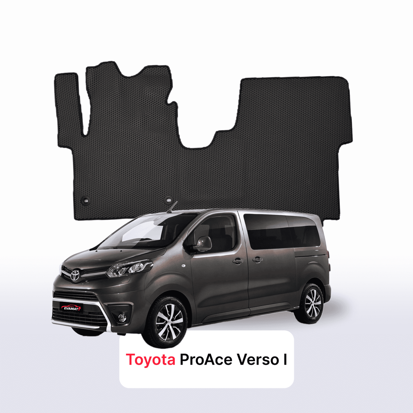 Fußmatten EVAMATS für Toyota ProAce Verso 2016-2023 Jahr MINIVAN 7-Sitzer