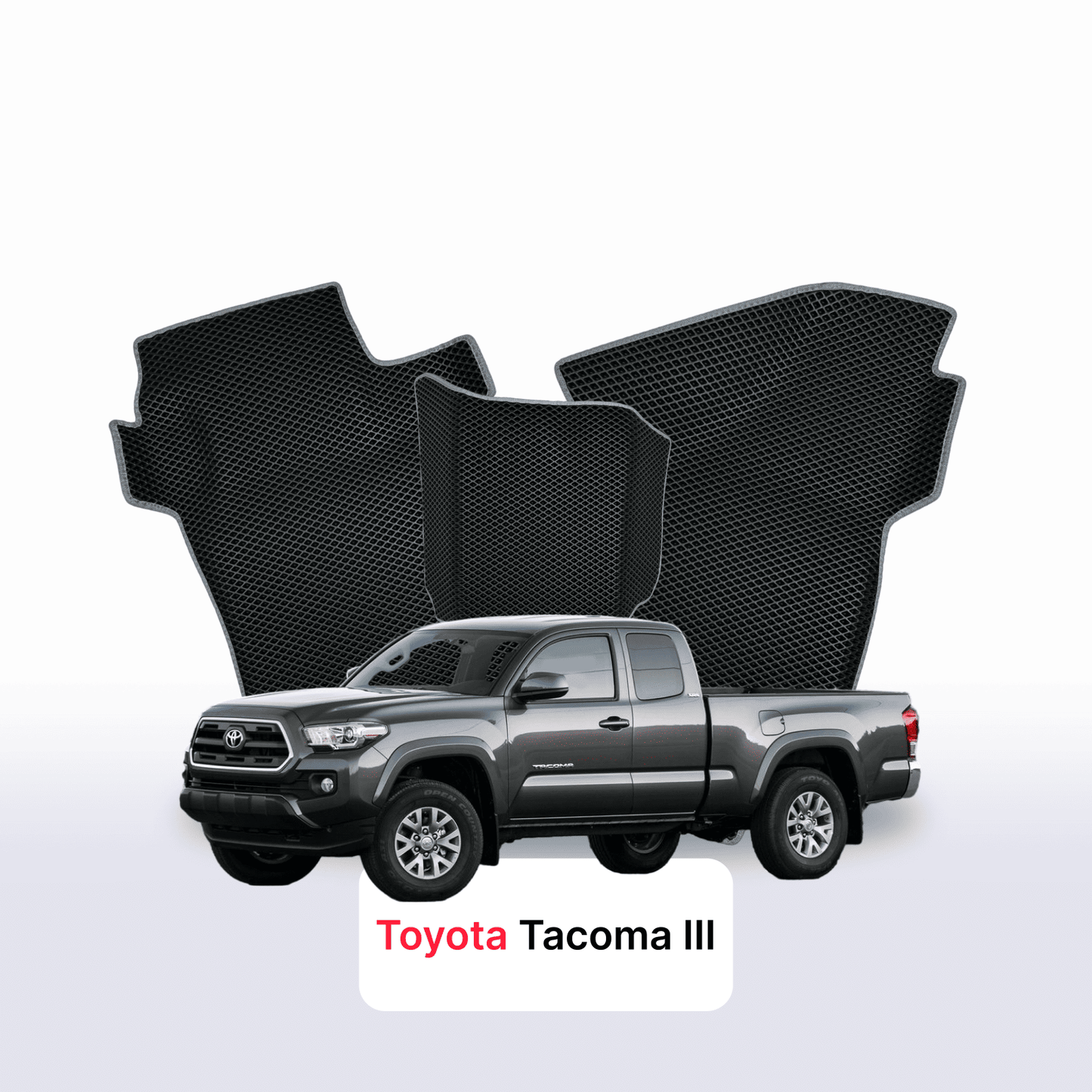Fußmatten EVAMATS für Toyota Tacoma 3. Generation 2015–2025, PICK-UP, eineinhalb Kabinen