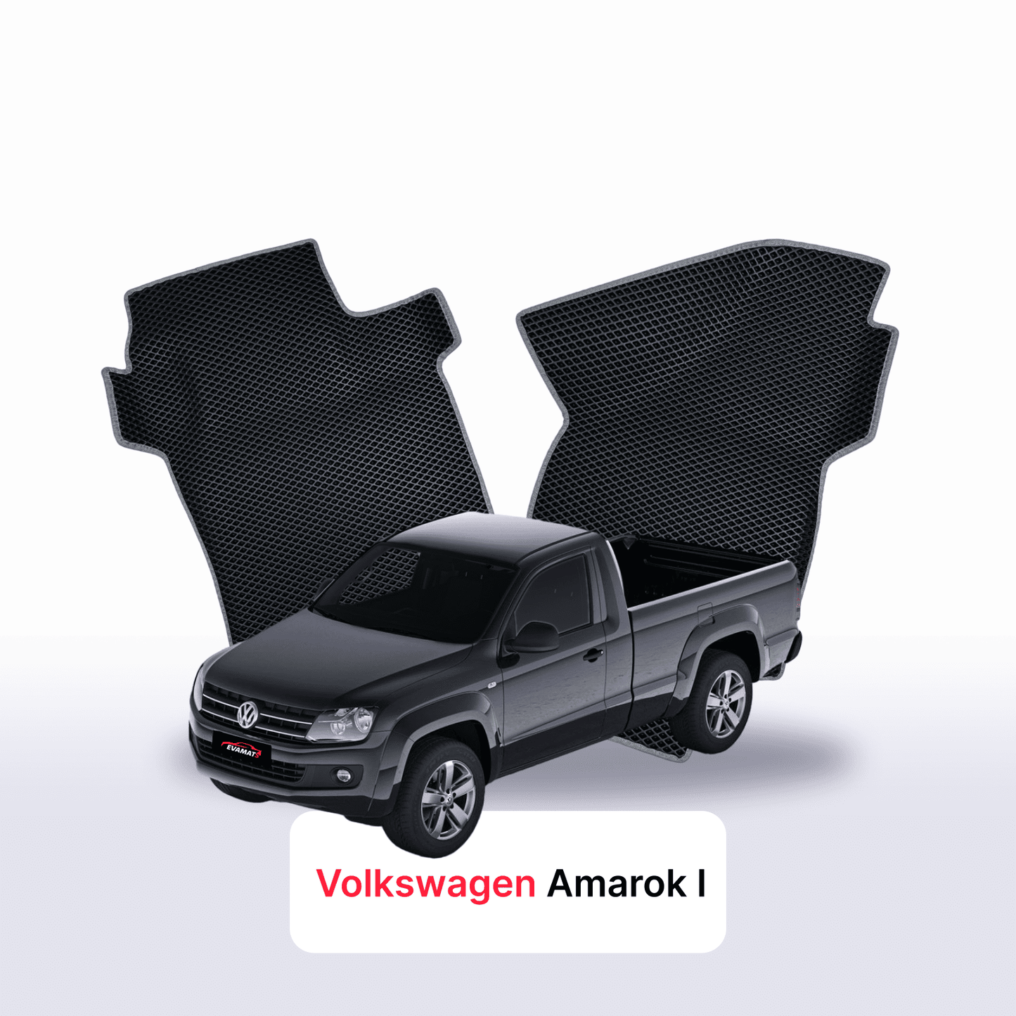 Fußmatten EVAMATS für Volkswagen Amarok I Gen 2010-2016 Baujahr PICK-UP Einzelkabine