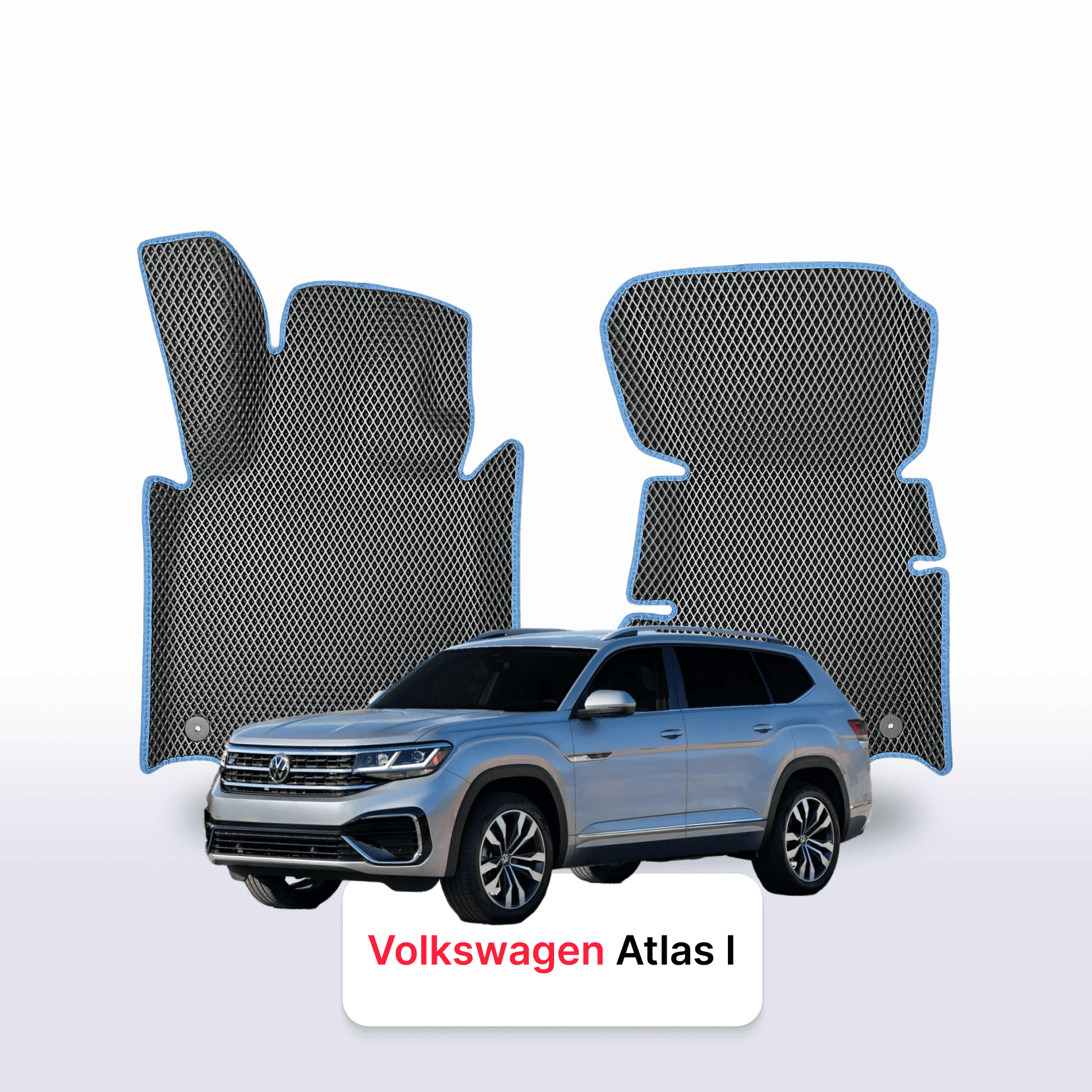 Fußmatten EVAMATS für Volkswagen Atlas I Gen 2017-2025 Jahr SUV 7-Sitzer Fußmatten EVAMATS für Volkswagen Atlas I Gen 2017-2025 Jahr SUV 7-Sitzer