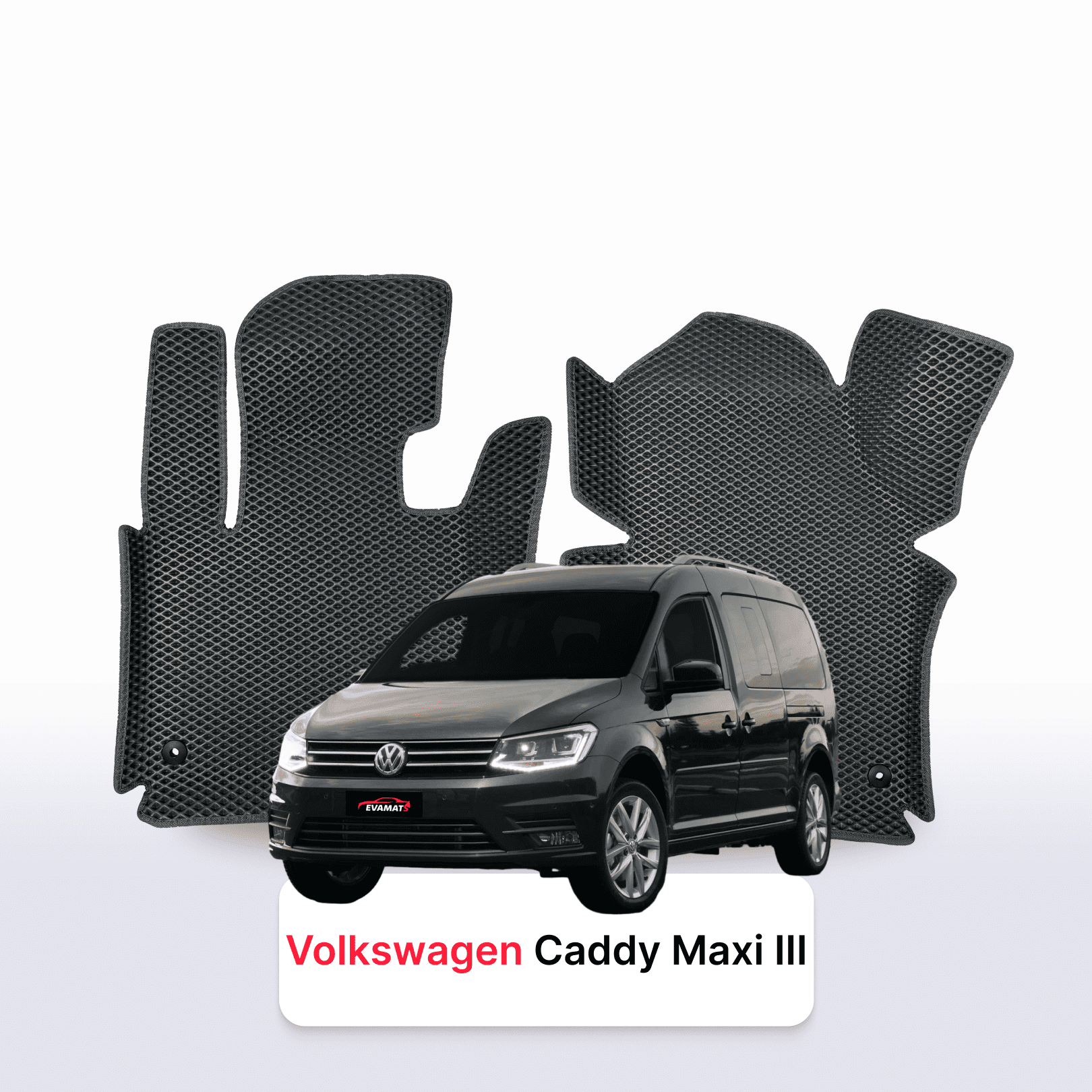 Fußmatten EVAMATS für Volkswagen Caddy Maxi III Gen 2004-2020 Jahr MINIVAN 7-Sitzer Fußmatten EVAMATS für Volkswagen Caddy Maxi III Gen 2004-2020 Jahr MINIVAN 7-Sitzer