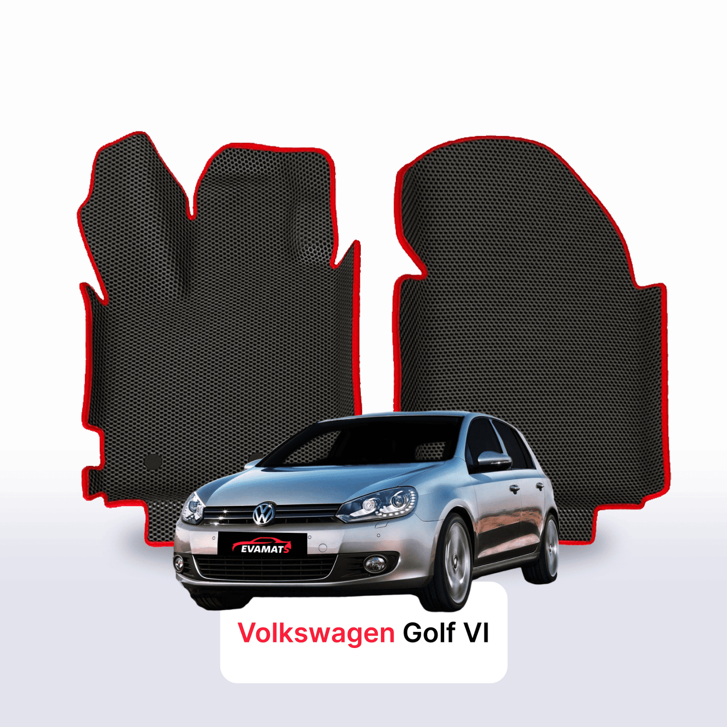 Fußmatten EVAMATS für Volkswagen Golf (MK6) VI Gen 2008-2012 Jahr FLIEßHECK 5-Türer