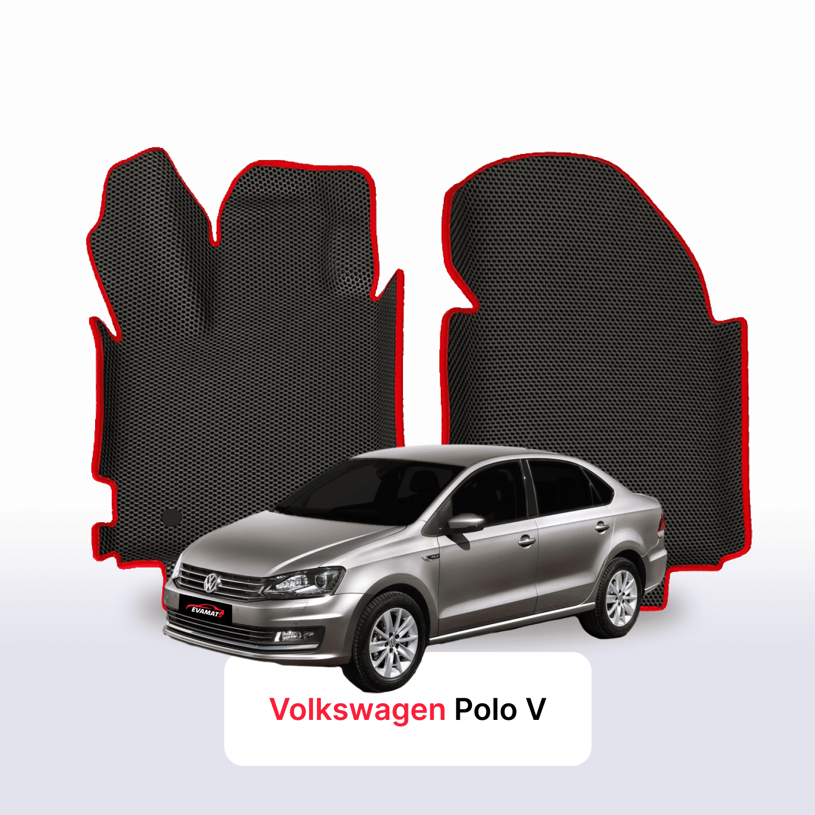 Fußmatten EVAMATS für Volkswagen Polo (MK5) V Gen. 2009–2017, Limousine Fußmatten EVAMATS für Volkswagen Polo (MK5) V Gen. 2009–2017, Limousine