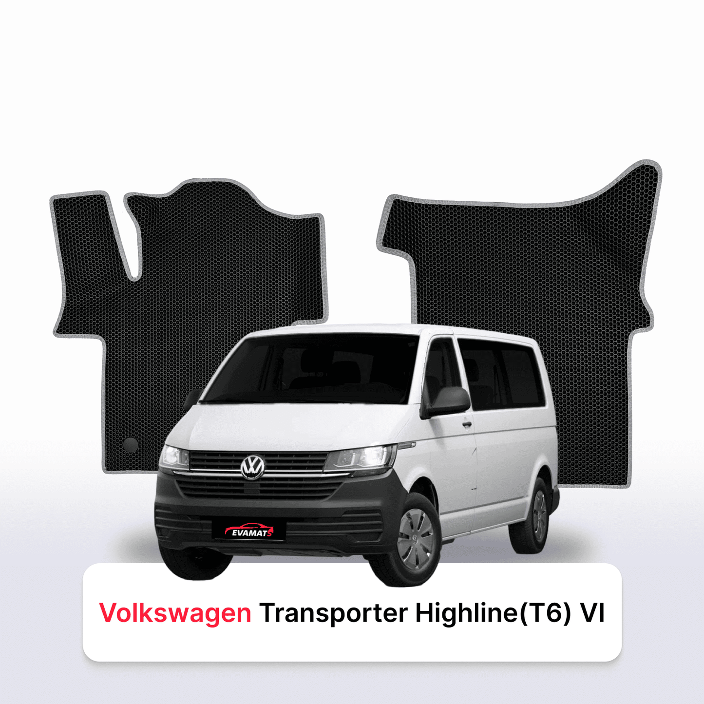 Fußmatten EVAMATS für Volkswagen Transporter Highline(T6) VI Gen 2015-2024 Jahr MINIVAN