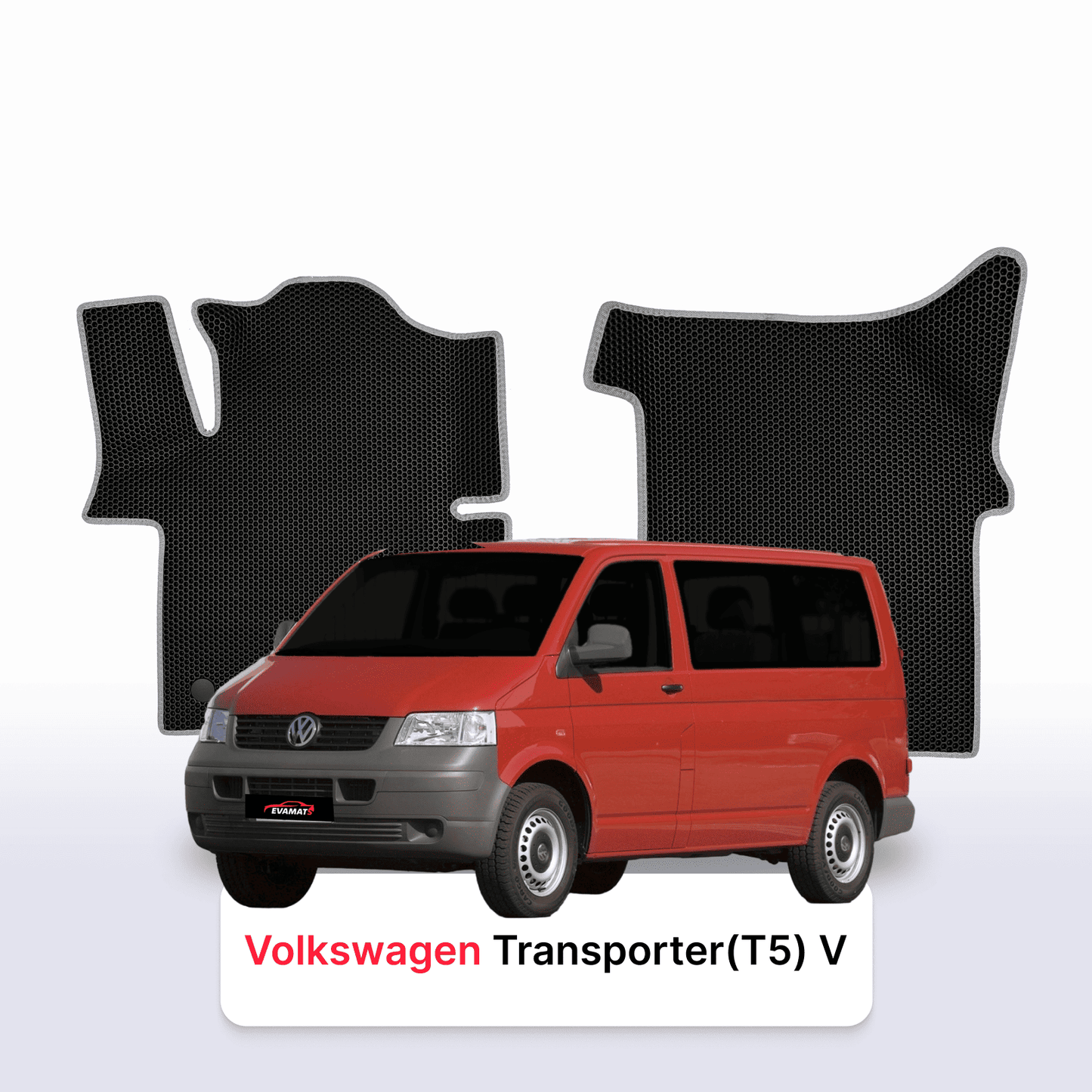 Fußmatten EVAMATS für Volkswagen Transporter (T5) V Gen 2003-2015 Jahr MINIVAN
