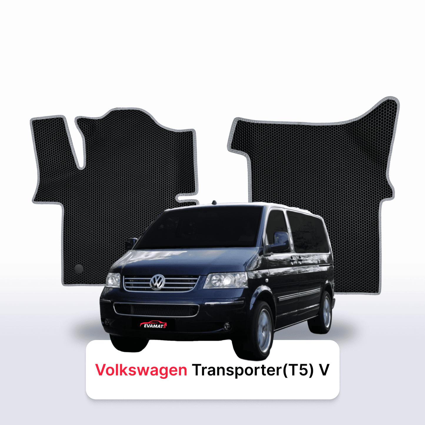 Fußmatten EVAMATS für Volkswagen Transporter (T5) V Gen 2003-2015 Jahr MINIVAN LANG