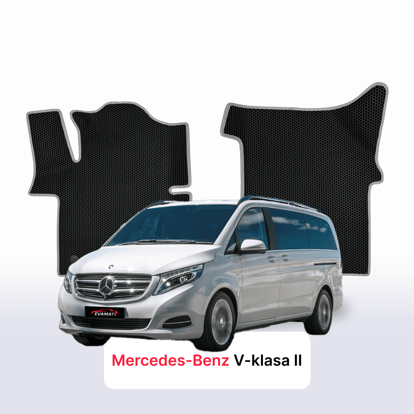 Fußmatten EVAMATS für Mercedes-Benz V-Klasse 2. Generation (W447) 2014-2025 Baujahr MINIVAN