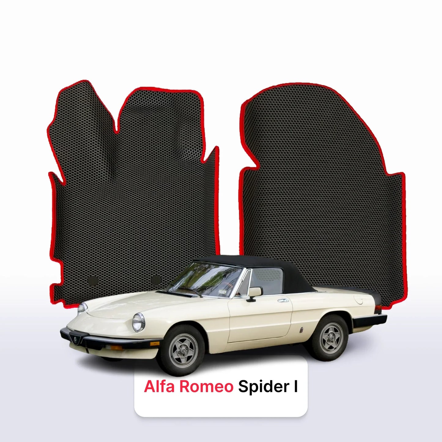 Fußmatten EVAMATS für Alfa Romeo Spider 1 gen 1966-1994 jahr CABRIO