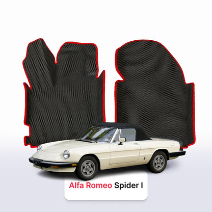 Fußmatten EVAMATS für Alfa Romeo Spider 1 gen 1966-1994 jahr CABRIO