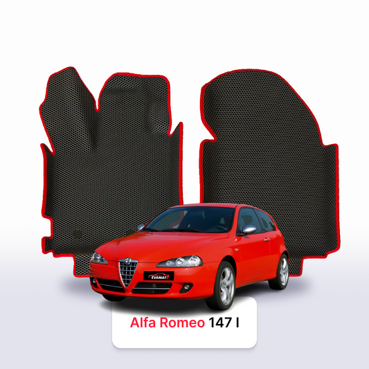 Fußmatten EVAMATS für Alfa Romeo 147 1. Generation 2000-2010 Jahr FLIEßHECK 3-Türer