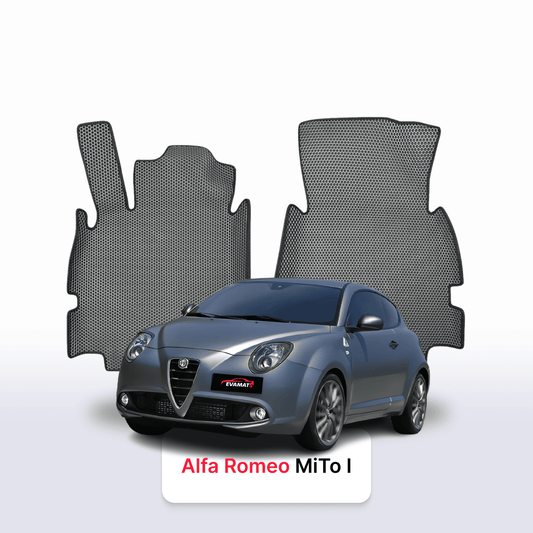 Fußmatten EVAMATS für Alfa Romeo MiTo 1 Gen 2008-2018 Jahr FLIEßHECK 3-Türer