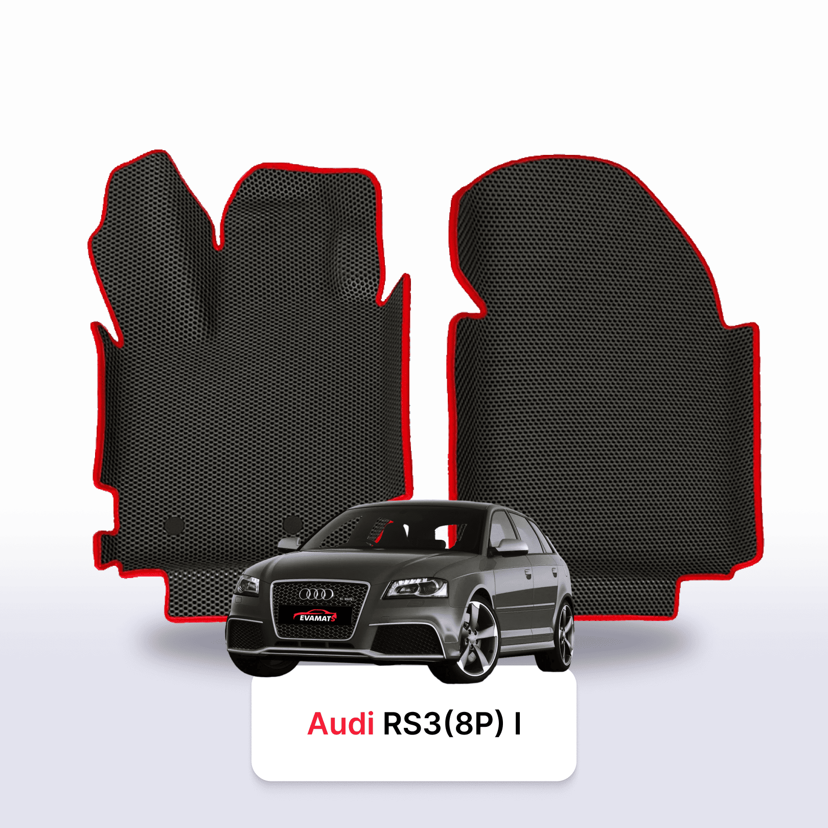 Car mats EVAMATS for Audi RS3 Sportback (8P) 1 gen 2011-2015 year HATCHBACK 5 door