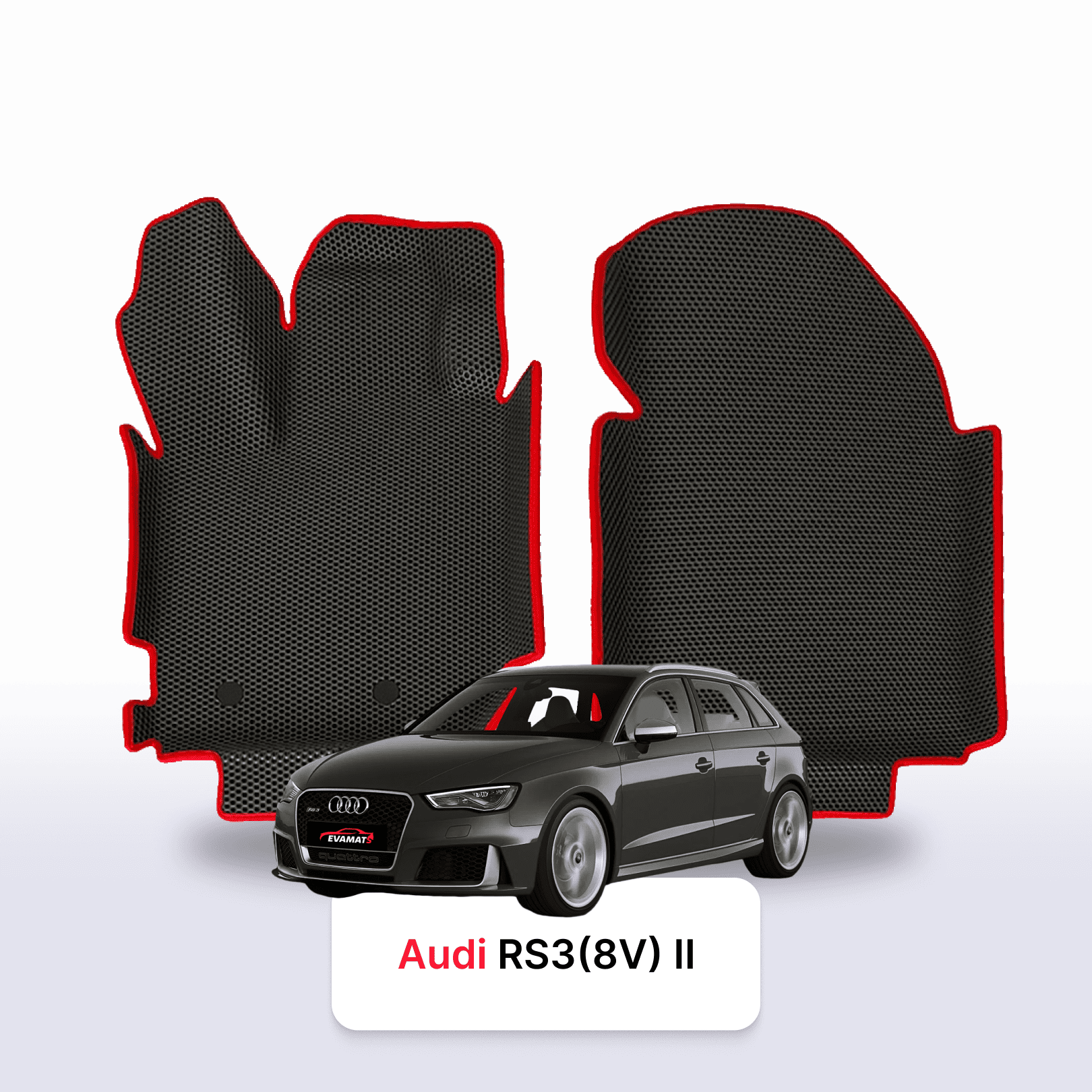 Car mats EVAMATS for Audi RS3 (8V) 2 gen 2015-2021 year