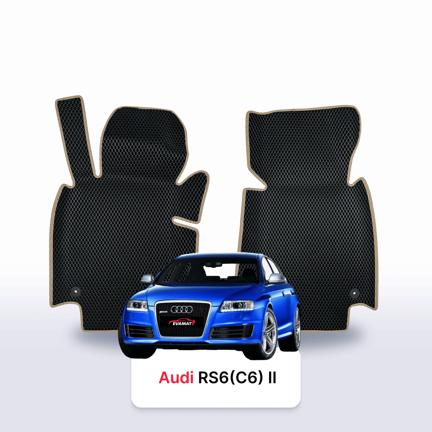 Fußmatten EVAMATS für Audi RS6 (C6) 2 gen 2007-2012 jahr
