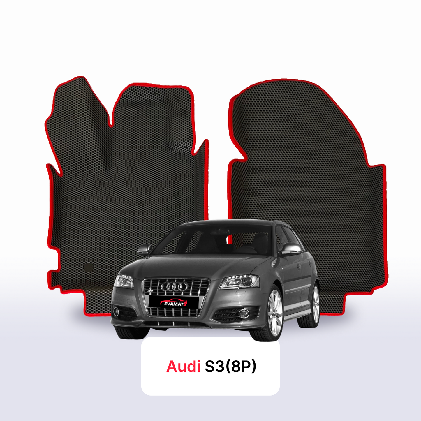 Fußmatten EVAMATS für Audi S3 (8P) 2 gen 2006-2012 jahr SCHÄGHECK