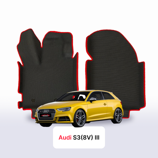 Fußmatten EVAMATS für Audi S3 (8V) 3. Generation 2013-2020 Jahr FLIEßHECK 3-Türer