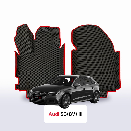 Fußmatten EVAMATS für Audi S3 (8V) Sportback 3. Generation 2013-2020 Jahr FLIEßHECK 5-Türer