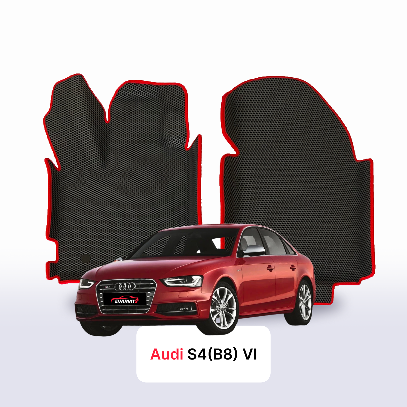 Fußmatten EVAMATS für Audi S4 (B8) 4 gen 2008-2015 jahr
