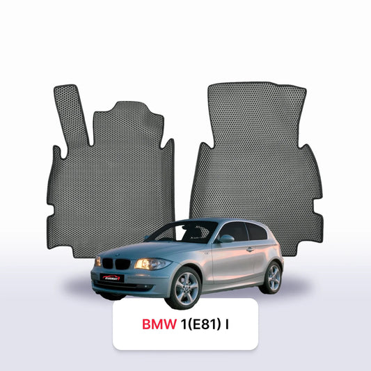Car mats EVAMATS for BMW 1(E81) 1 gen 2004-2011 year HATCHBACK 3 door