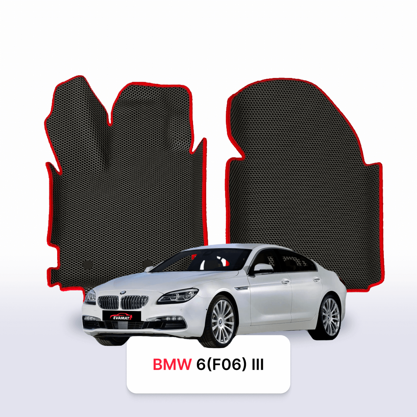 Fußmatten EVAMATS für BMW 6 (F06) 3 gen 2011-2019 jahr GRAN COUPE LIMOUSINE