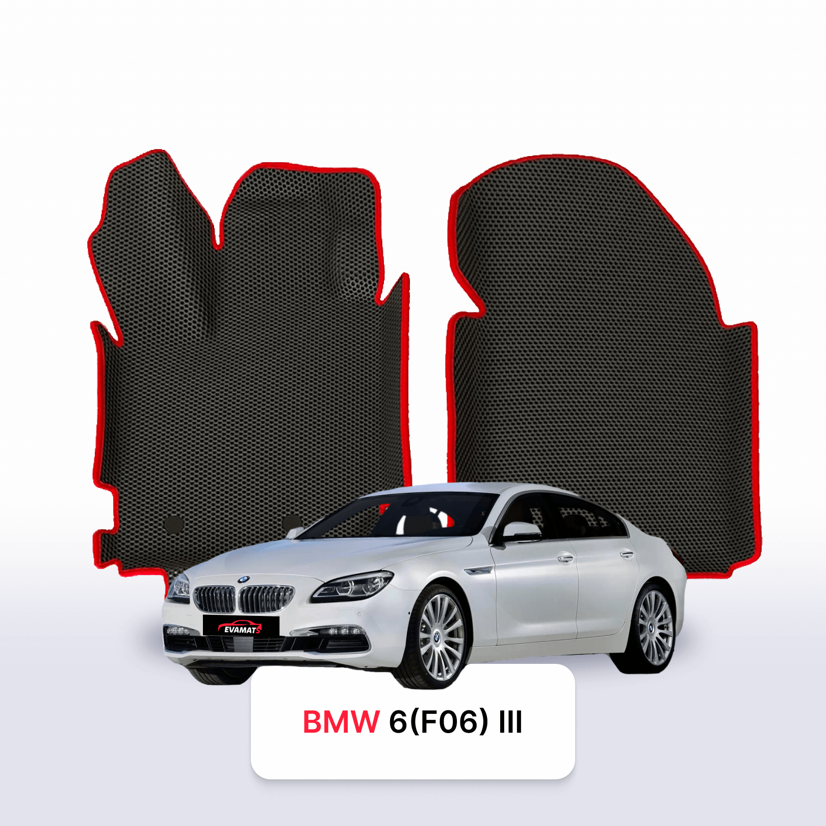 Fußmatten EVAMATS für BMW 6 (F06) 3 gen 2011-2019 jahr GRAN COUPE LIMOUSINE