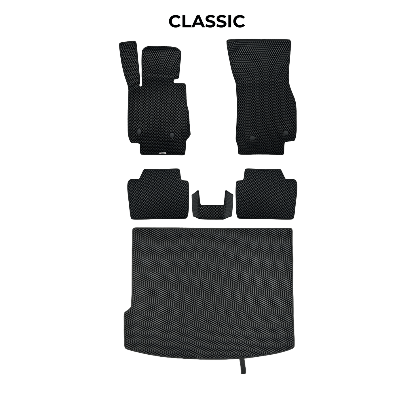 EVAMATS Automatten für Fiat Panda 2 Gen 2003–2012, Schrägheckmodell, 5 Türen