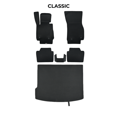 EVAMATS Automatten für Fiat Panda 2 Gen 2003–2012, Schrägheckmodell, 5 Türen