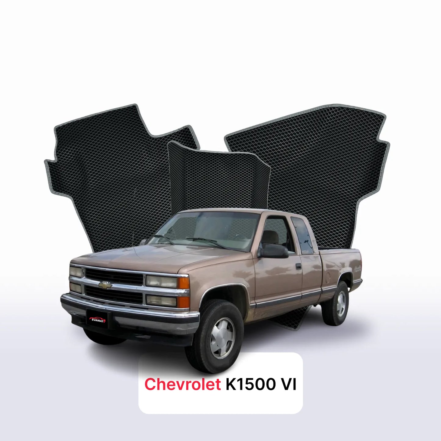 Fußmatten EVAMATS für Chevrolet K1500 4 gen 1988-2003 jahr Pick-Up extrakabine