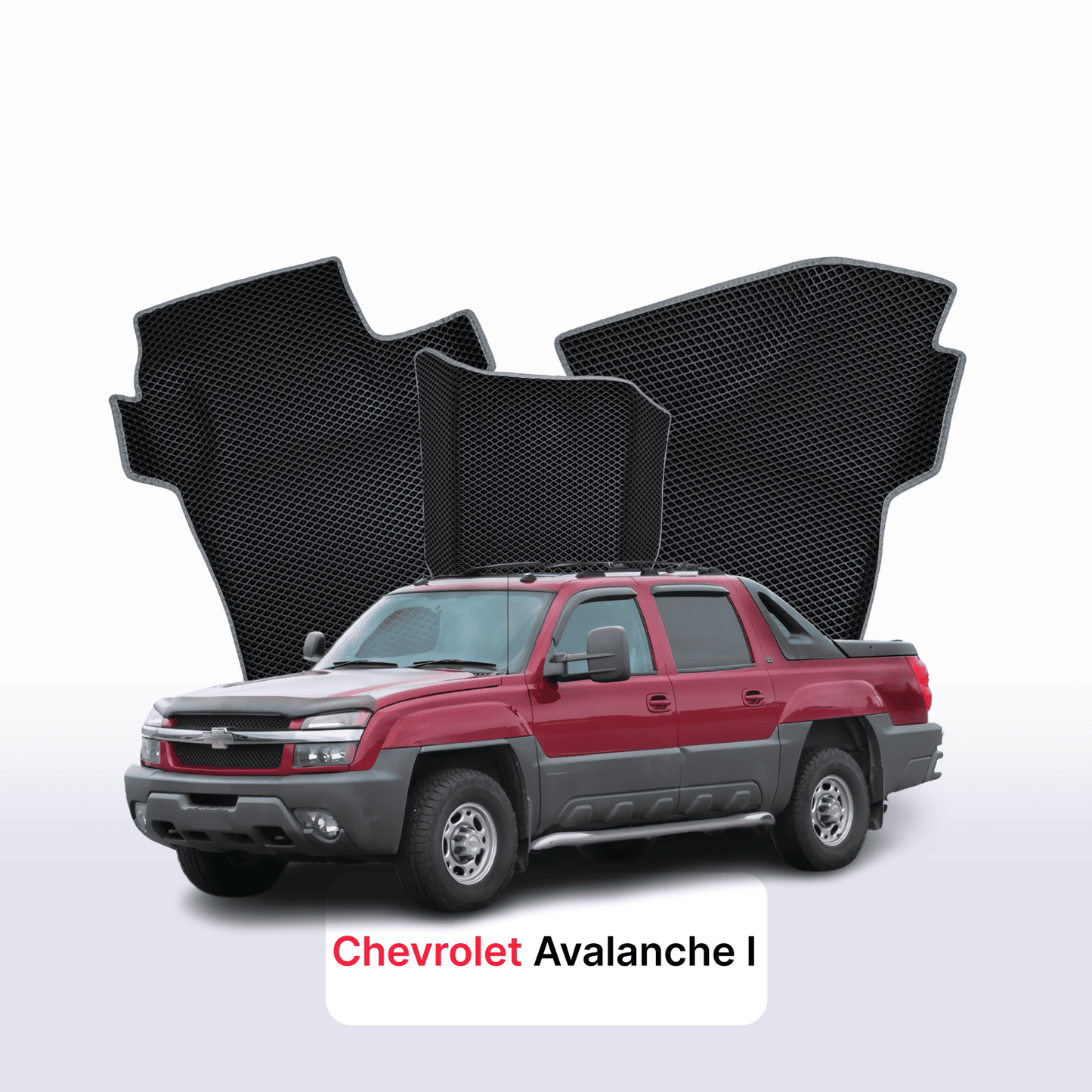Fußmatten EVAMATS für Chevrolet Avalanche 1. Generation 2001-2006 Jahr PICK-UP Doppelkabine